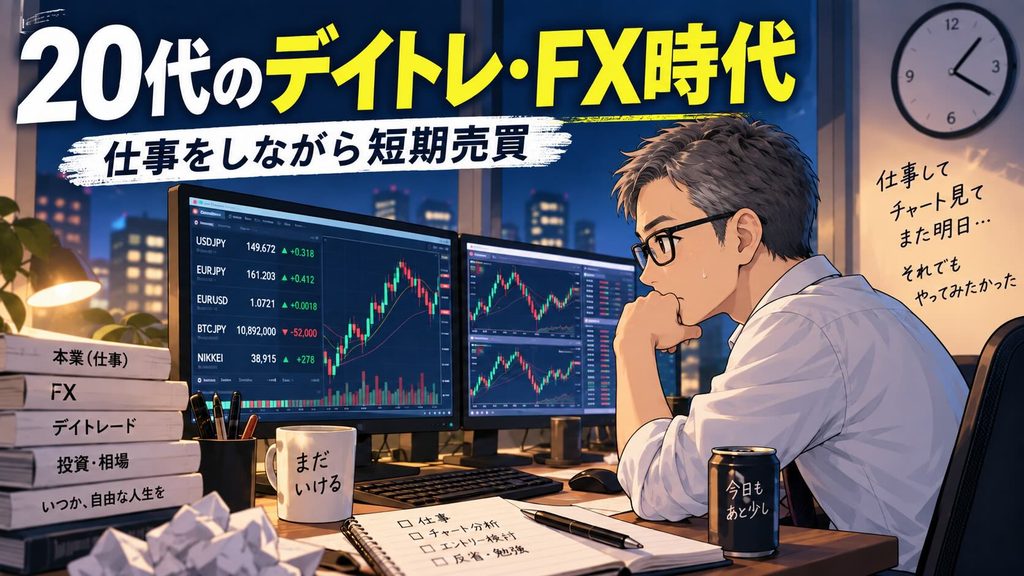 20代に仕事をしながらデイトレとFXをしていた頃のイメージ